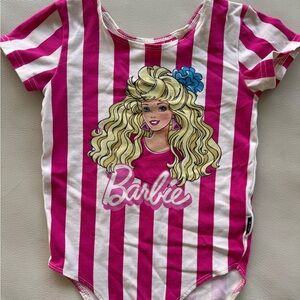 Rock Your Kid x Barbie Girls Cotton Striped Bodysuit size 4